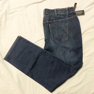 Lane Bryant 26 Tall Straight Leg Dark Wash